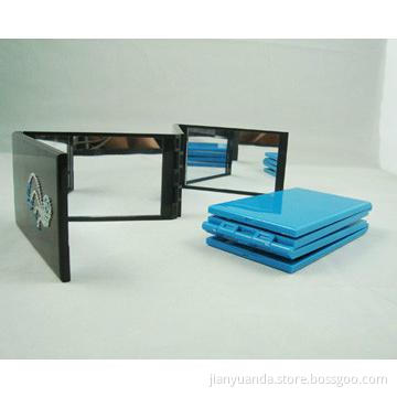 Rectangular makeup mirror with 4 panels